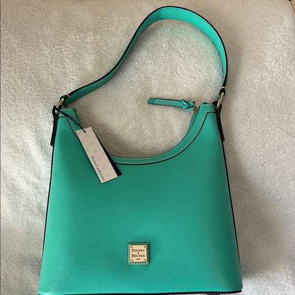 Dooney & Bourke Mint Green Shoulder Bag Mimi Hobo - Picture 1 of 9